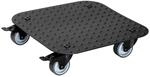 WAGNER Pflanzenroller Alaska Black 29 x 29 x 7,5 cm I Blumenroller f&uuml;r Au&szlig;enbereich