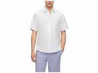 BOSS Herren Rash 2 Regular-Fit Hemd aus Oxford-Baumwolle Weiß XXXL