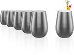St&ouml;lzle Lausitz Elements Metallic Wassergl&auml;ser Silber 465 ml, 6er-Set 
