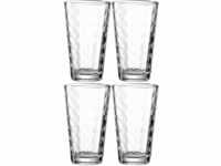 LEONARDO HOME Trinkglas OPTIC 4er-Set 540 ml, 012548, Glas, 540 milliliters