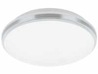 EGLO LED Deckenlampe Pinetto, runde Deckenleuchte, Wandlampe aus Stahl und...