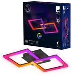 EGLO LED Deckenleuchte RGBIC, geometrische Deckenlampe mit Lichteffekten, Gaming