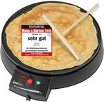 Clatronic&reg; Crepes Maker f&uuml;r Crepes mit &Oslash;29 cm | inkl. Teigverteiler | Crepe...