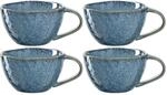 LEONARDO HOME 018588 MATERA Keramiktasse 290 ml, Blau, 4er-Set, Keramik | , 1