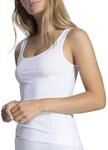 CALIDA Natural Comfort Tank Top Damen, mit Rundhals-Ausschnitt Weiss 36-38
