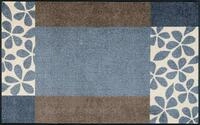 wash+dry Fu&szlig;matte, Florita Grey 75x120 cm, innen und au&szlig;en, waschbar