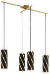EGLO Pendellampe Pinto Nero 1, 4 flammige Pendelleuchte, Material: Stahl |...