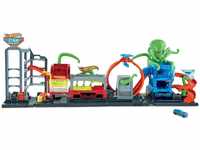 Hot Wheels HBY96 City Color Reveal Ultimative Auto Waschanlage Spielset mit