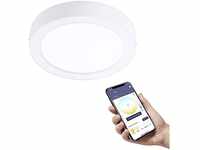 EGLO connect.z Smart-Home LED Bad-Deckenlampe Fueva-Z, Ø 21 cm, ZigBee, App und