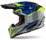 AIROH AVIATOR 3 PUSH BLUE GLOSS M