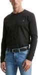 Marc OߴPolo Herren Langarmshirt aus Bio-Baumwolle mit Rundhalsausschnitt, Schwarz