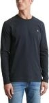 Marc O'Polo Herren Langarmshirt aus Bio-Baumwolle mit Rundhalsausschnitt, Blau (Dark