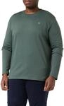 Marc O'Polo Herren Langarmshirt aus Bio-Baumwolle mit Rundhalsausschnitt, Gr&uuml;n