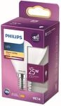 Philips LED Classic E14 Lampe (25 W), matte LED Lampe in Tropfenform mit...