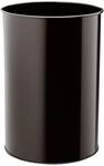 Durable Papierkorb Metall rund, 30 Liter, schwarz, 330301 | Abfalleimer aus...