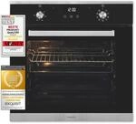 Exquisit Einbaubackofen EBE76-9-H-020 inox | Touch | Timer | Grill | 60cm