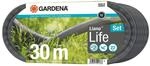 Gardena Liano Life Textilschlauch 1/2 Zoll, 30m Set: Hochflexibler...