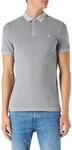 Marc OߴPolo Herren Kurzarm-Poloshirt mit Stretch-Anteil Shaped Fit, Grau (Grau), XS