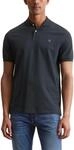 Marc O'Polo Herren Kurzarm-Poloshirt aus Bio-Baumwolle Regular Fit, Blau (Dark Navy),
