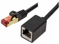 BIGtec Premium 2m Patchkabel Verlängerung LAN Kabel Gigabit Ethernet schwarz