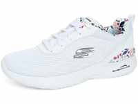 Skechers Skech-AIR Dynamight Sneaker, White Mesh/Multi Trim, 35 EU