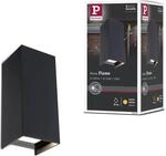Paulmann 94326 LED Au&szlig;enleuchte Au&szlig;enwandleuchte Flame 2er Set IP44 eckig incl.