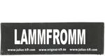 JULIUS K-9 Klettaufschrift, LAMMFROMM, gro&szlig;, Schwarz