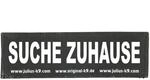 JULIUS K-9 Klettaufschrift, SUCHE ZUHAUSE, gro&szlig;, Schwarz