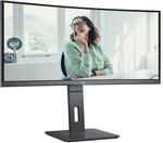 AOC CU34P3CV - 34 Zoll WQHD Curved Monitor, h&ouml;henverstellbar, Lautsprecher