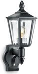 Steinel Au&szlig;enleuchte L 15 schwarz, klassische Au&szlig;enwandleuchte, Laterne, max. 60 W,