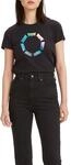 Levi's Damen The Perfect Tee T-Shirt,Batwing Iridescent Caviar,XS