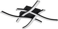 Reality Leuchten LED Deckenleuchte Route R62474432, Metall Schwarz matt,...