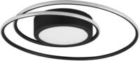 Trio Leuchten LED Deckenleuchte Yava 672310232, Metall Schwarz matt, inkl. 56...