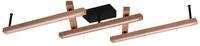Trio Leuchten LED Deckenleuchte Bellari 626410530, Holz natur, Metall Schwarz...