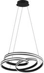 Trio Leuchten LED Pendelleuchte Nuria 326210132, Metall Schwarz matt, Acryl,...