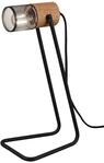 Trio Leuchten Tischleuchte Tosh 504300132, Metall Schwarz matt, Holz, exkl. 1x...