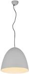 Reality Leuchten Pendelleuchte Tilda R30661911, Schirm Metall Grau matt, exkl. 1x E27