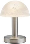 Trio Leuchten LED Tischleuchte Fynn II 599110107, Metall Nickel matt, Glas