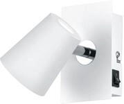 Trio Leuchten LED Wandspot Narcos 873170131, Metall wei&szlig; matt / Chrom, 1 x 4...