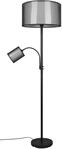 Trio Leuchten Stehleuchte Burton 411400232, Metall Schwarz matt, Schirm Stoff...
