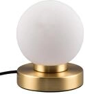 Reality Leuchten Tischleuchte Prinz II R54011008, Metall Messing matt, Glas...
