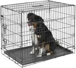 Kerbl Pet Gittertransportbox, zweit&uuml;rig, Hundebox, Transportkiste, schwarz,