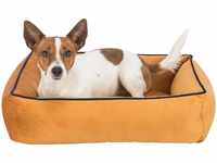 TRIXIE Hundebett Romy 55 × 45 cm in ocker - schickes Hundekissen aus feinem