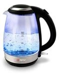 alpina Wasserkocher - Elektrisch - LED - Glas - Edelstahl - Schnurlos - 1,7 Liter