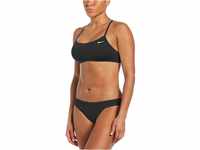 Nike Racerback Bikini-Set für Damen, Damen, Bikini, NESSA211-001, schwarz, XL