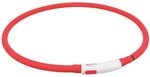 TRIXIE USB Leuchthalsband - Rot, XS-XL