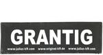 JULIUS K-9 Klettaufschrift, GRANTIG, klein, Schwarz