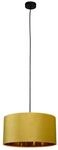 Smartwares Pendelleuchte IDE-60057, Ockergelber Samt, 40 cm &Oslash;, E27-Fassung