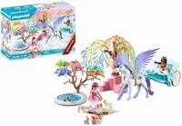 PLAYMOBIL Magic 71246 Picknick mit Pegasuskutsche, mit gro&szlig;em Kinderdiadem,