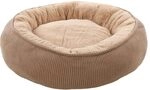 Flamingo Korb Colette RUND + Reissverschluss Taupe 46x46x17CM